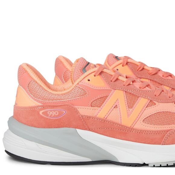 New Balance Unisex 990v6 Made in USA Sneakers Sunrise Purple 10 M